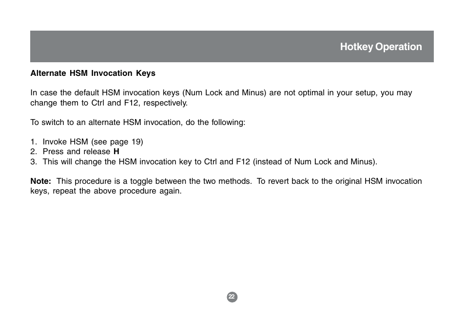 Hotkey operation | IOGear GCS1762 User Manual | Page 24 / 45