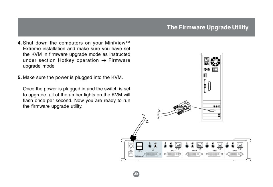 The firmware upgrade utility | IOGear GCS1762 User Manual | Page 32 / 45