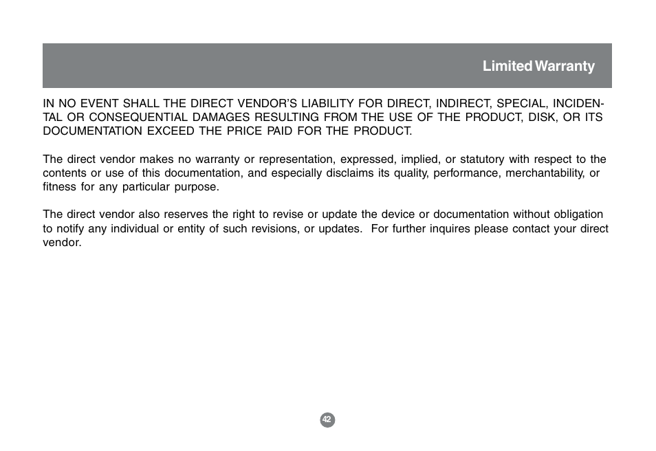 Limited warranty | IOGear GCS1762 User Manual | Page 44 / 45