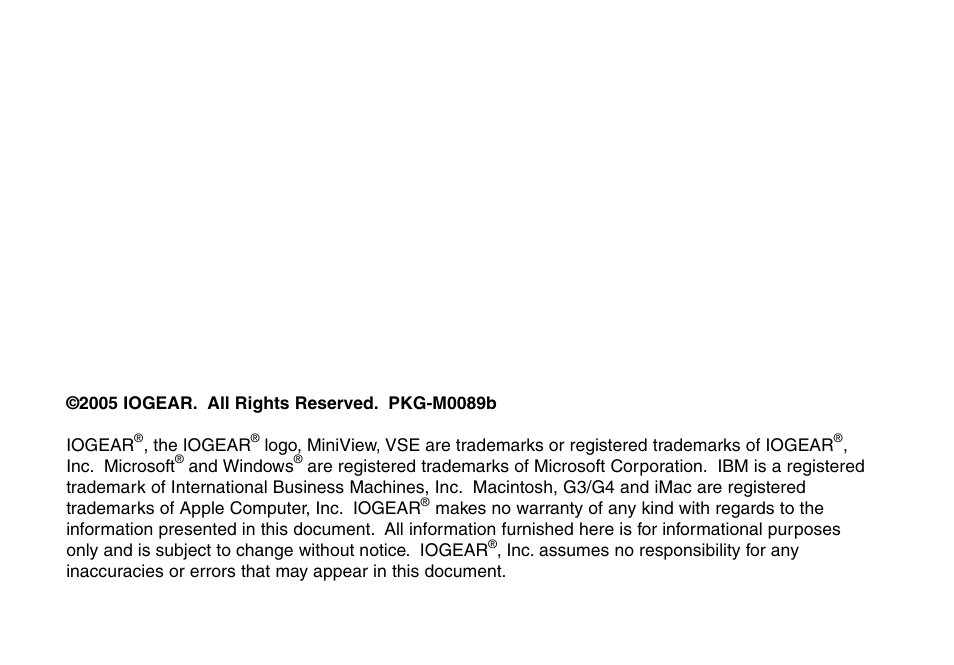 IOGear MINIVIEW GCS632U User Manual | Page 2 / 33