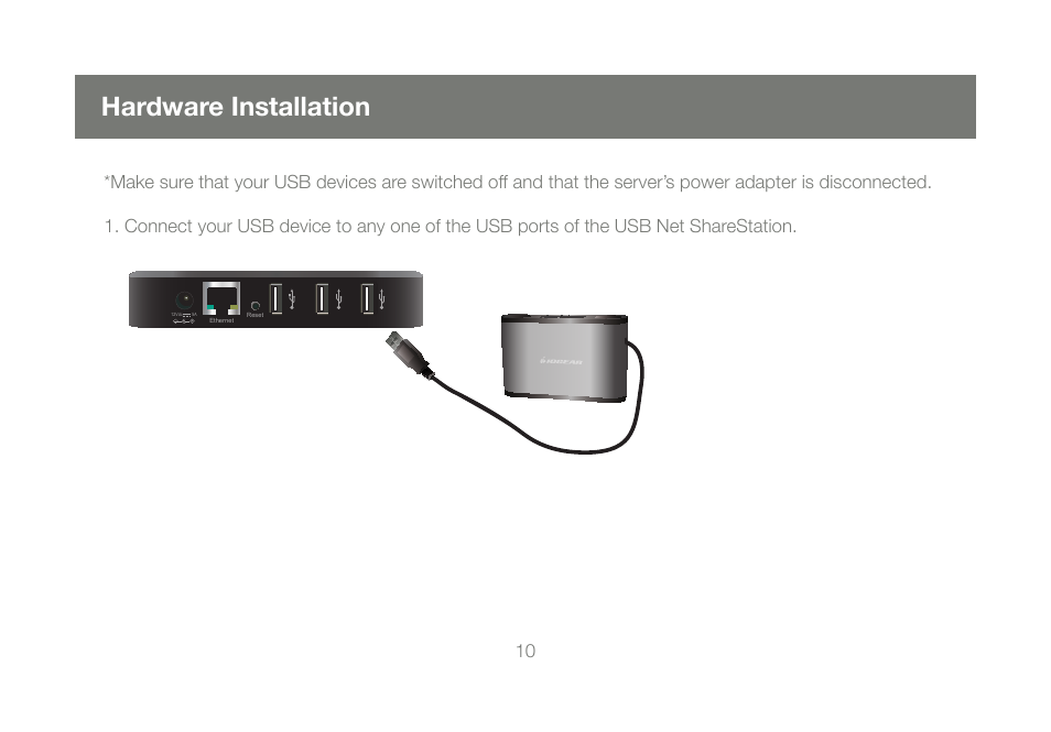 Hardware installation | IOGear M1057 User Manual | Page 10 / 56