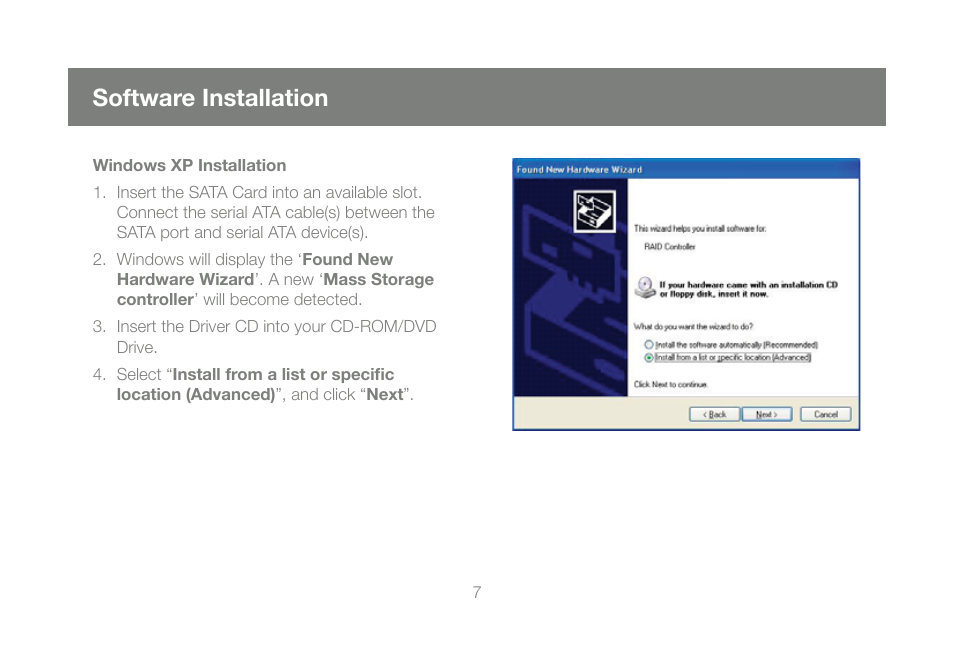 Software installation | IOGear GPS702e3W6 User Manual | Page 7 / 16