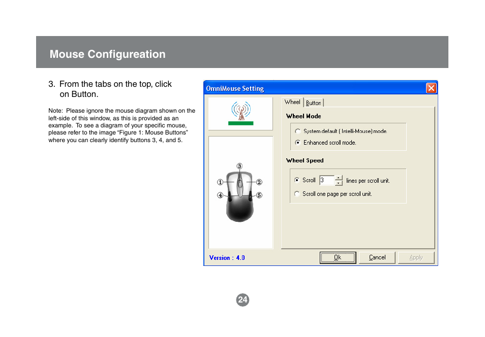 Mouse configureation | IOGear GKM521R User Manual | Page 26 / 42