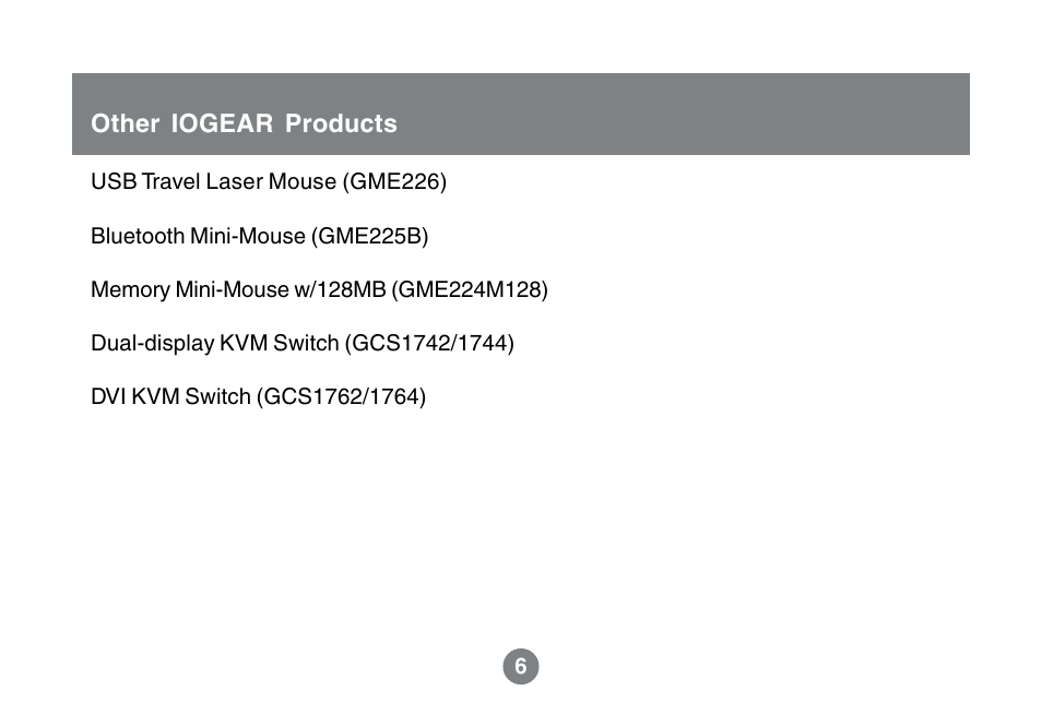 IOGear 1600DPI User Manual | Page 8 / 26