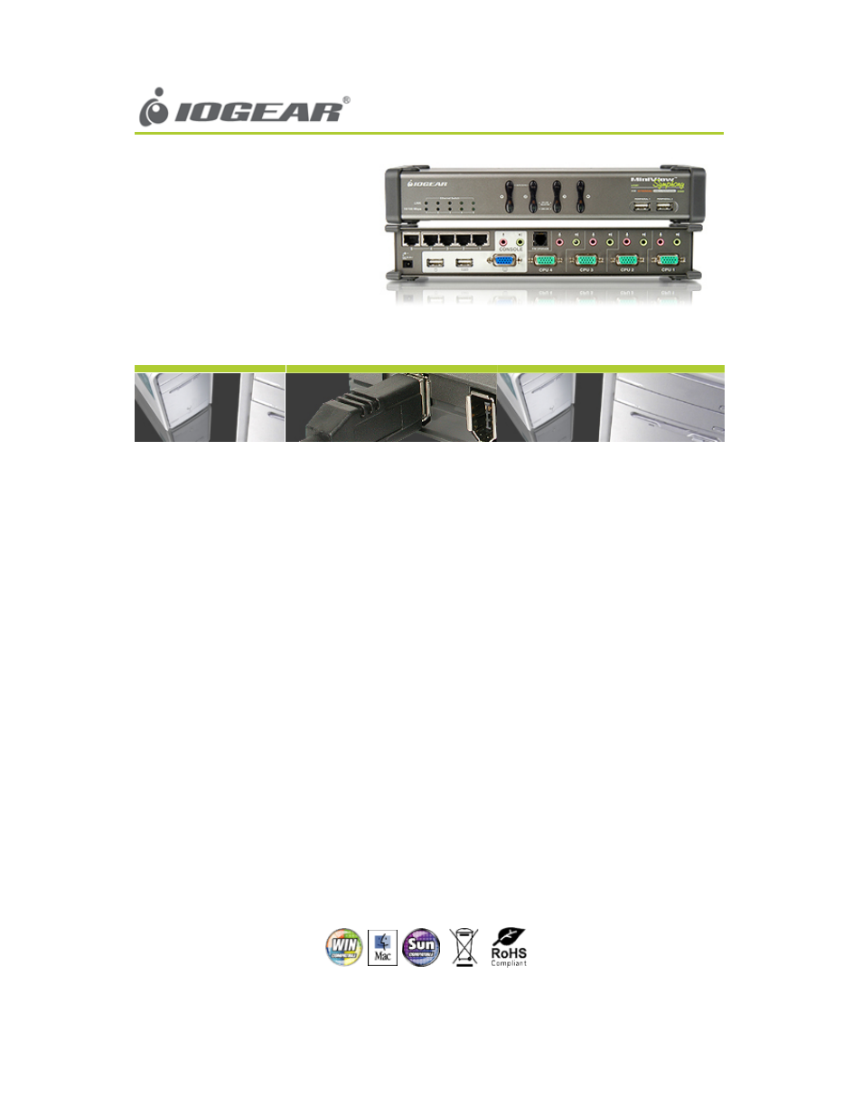 IOGear MINIVIEW GCS1774 User Manual | 3 pages