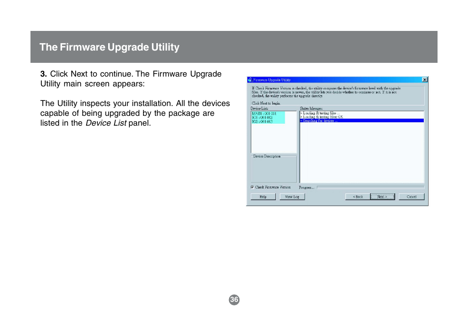 The firmware upgrade utility | IOGear GCS1742 User Manual | Page 36 / 48