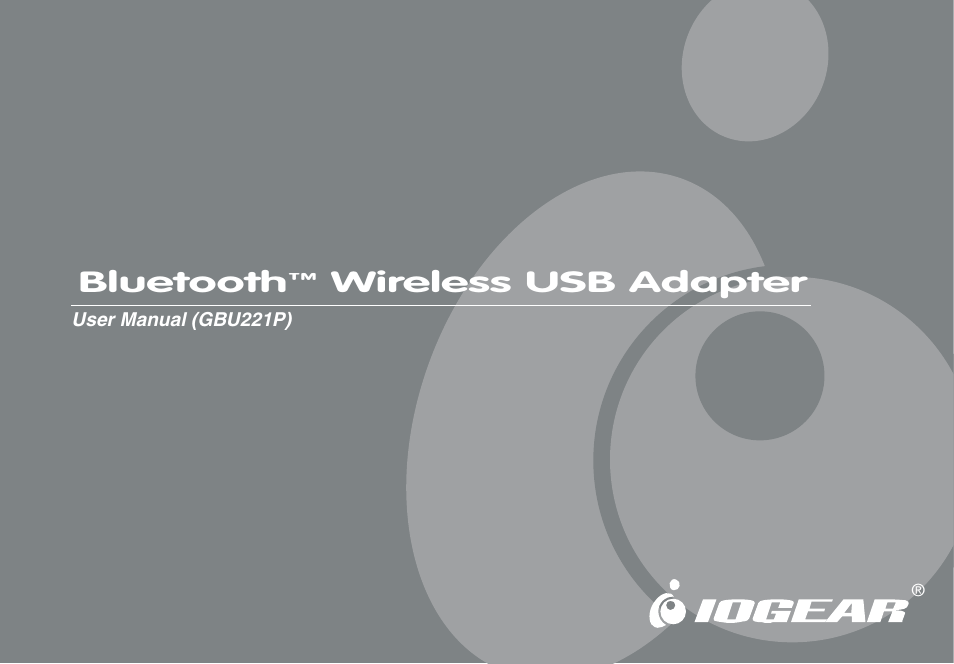 IOGear Enhanced Data Rate Bluetooth USB Adapter GBU221P User Manual | 60 pages