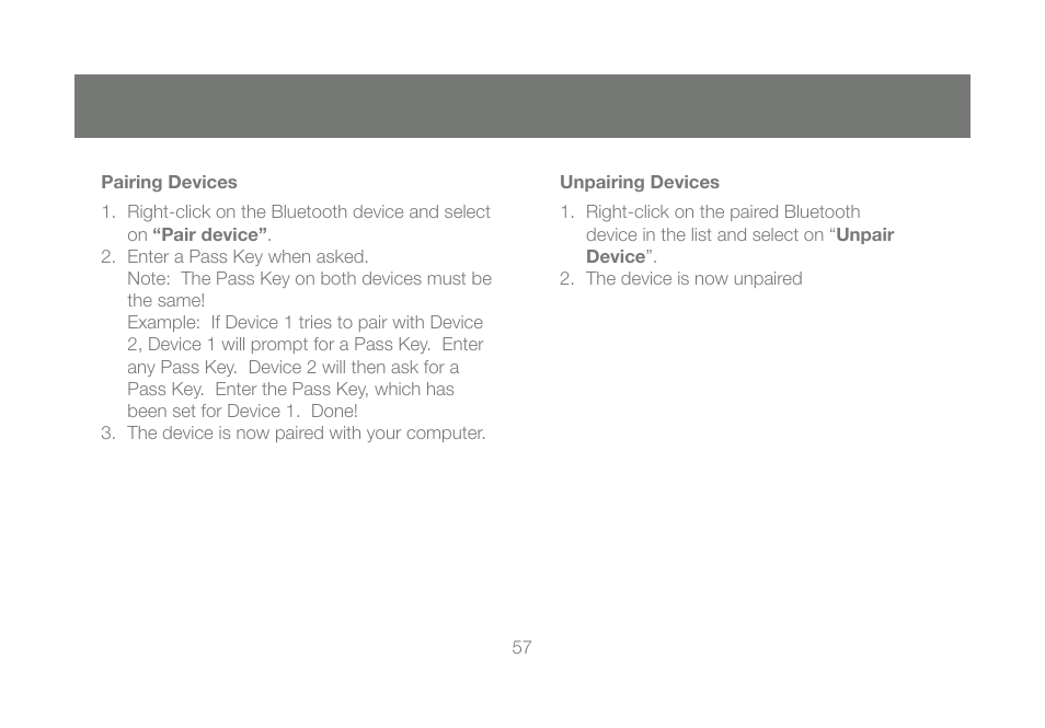 IOGear Bluetooth 2.0 USB Micro Adapter GBU421 User Manual | Page 57 / 69