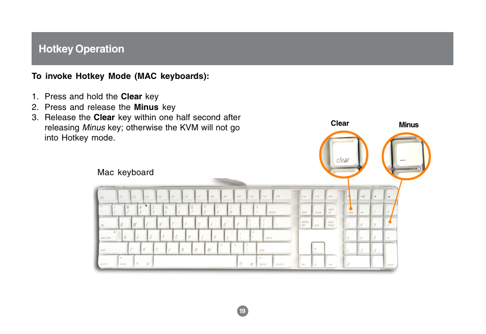 Hotkey operation | IOGear GCS1772 User Manual | Page 21 / 45