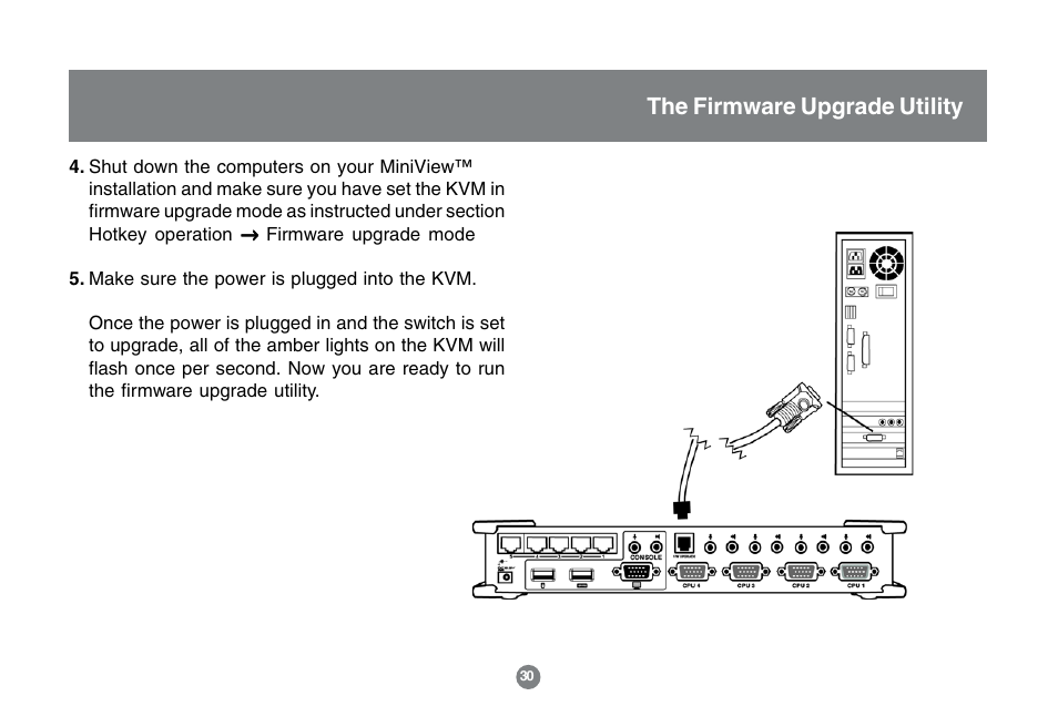 The firmware upgrade utility | IOGear GCS1772 User Manual | Page 32 / 45