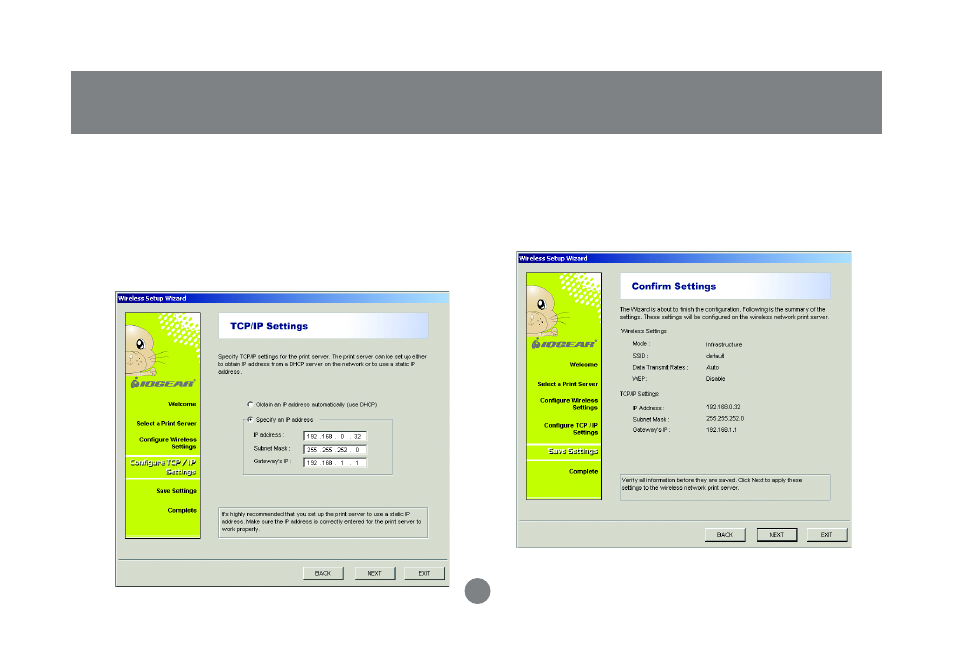 Installation | IOGear Wireless USB Print Server GPSR01U User Manual | Page 17 / 80