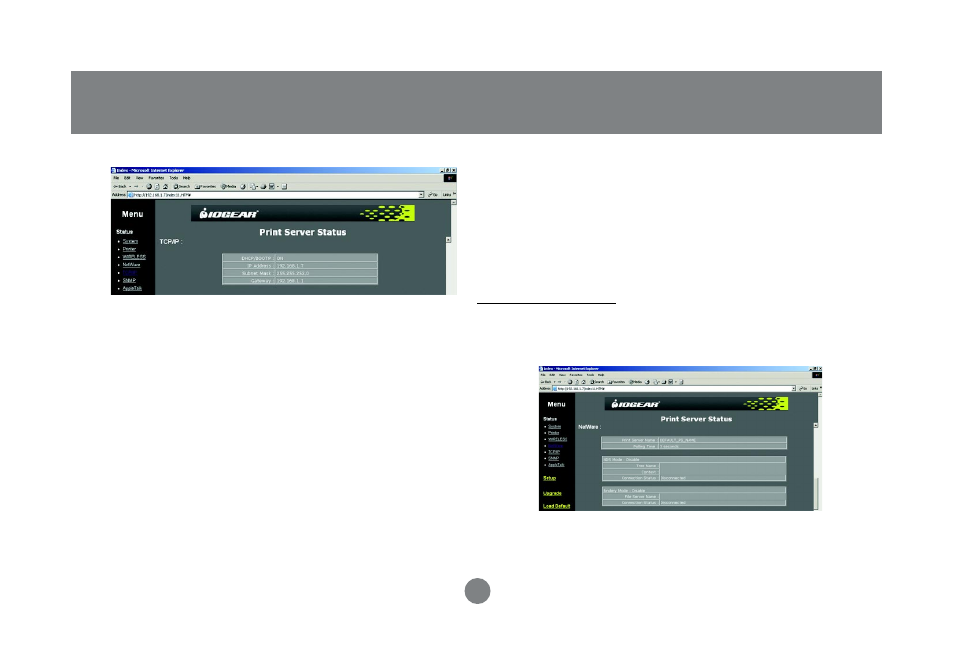 Web based configuration | IOGear Wireless USB Print Server GPSR01U User Manual | Page 63 / 80