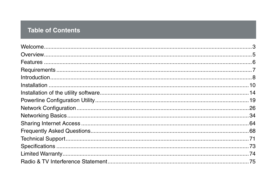 IOGear HomePlug to Ethernet Bridge GHPB42 User Manual | Page 3 / 75