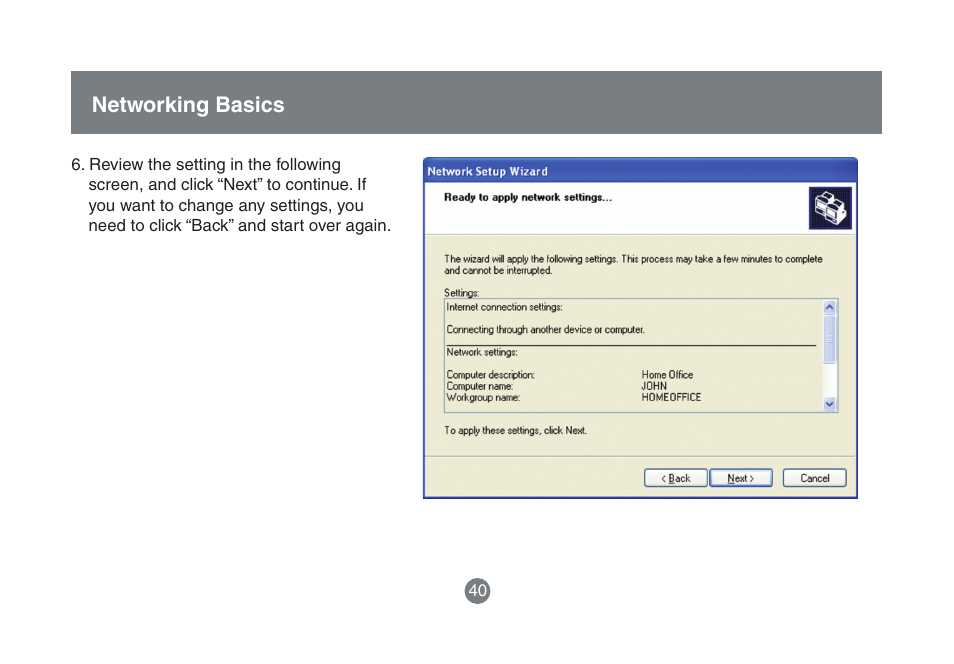 Networking basics | IOGear HomePlug to Ethernet Bridge GHPB42 User Manual | Page 39 / 75