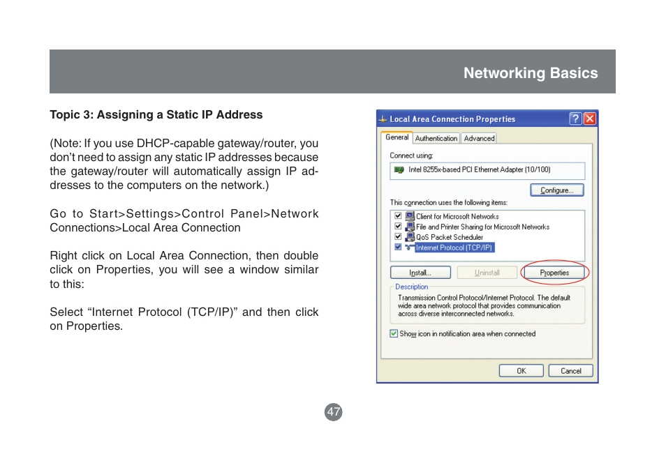 Networking basics | IOGear HomePlug to Ethernet Bridge GHPB42 User Manual | Page 46 / 75