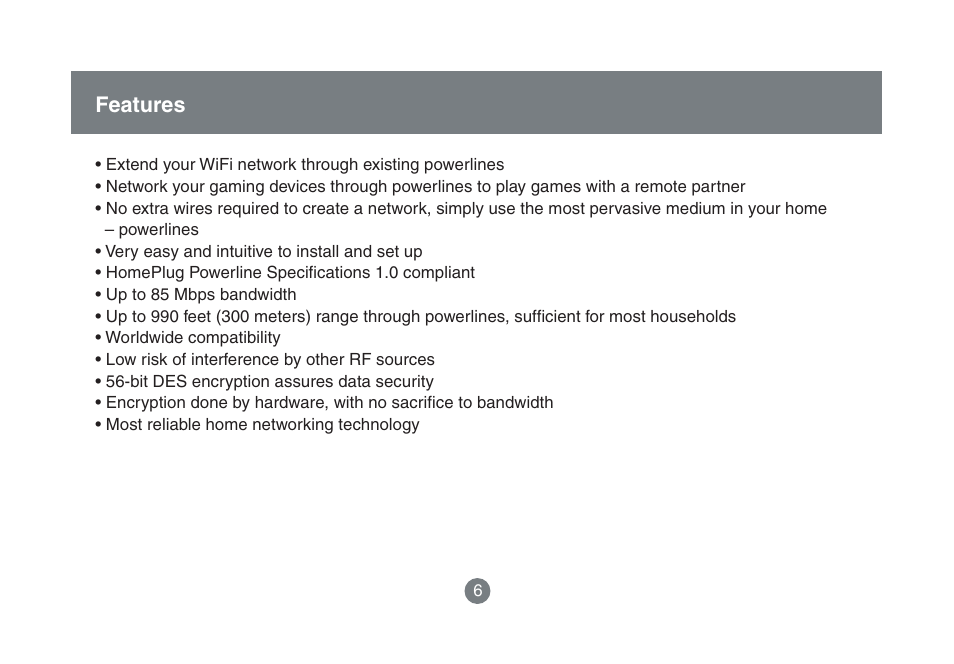 IOGear HomePlug to Ethernet Bridge GHPB42 User Manual | Page 5 / 75