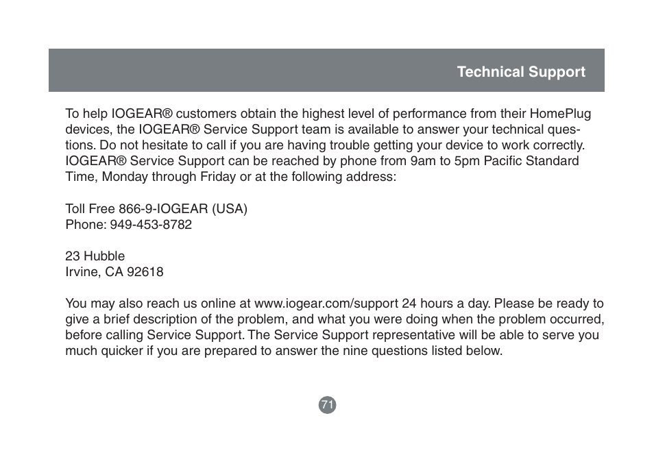 IOGear HomePlug to Ethernet Bridge GHPB42 User Manual | Page 70 / 75