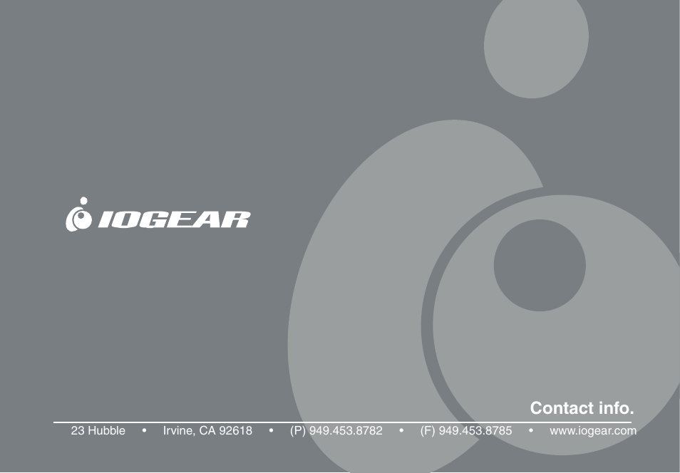 Contact info | IOGear HomePlug to Ethernet Bridge GHPB42 User Manual | Page 75 / 75