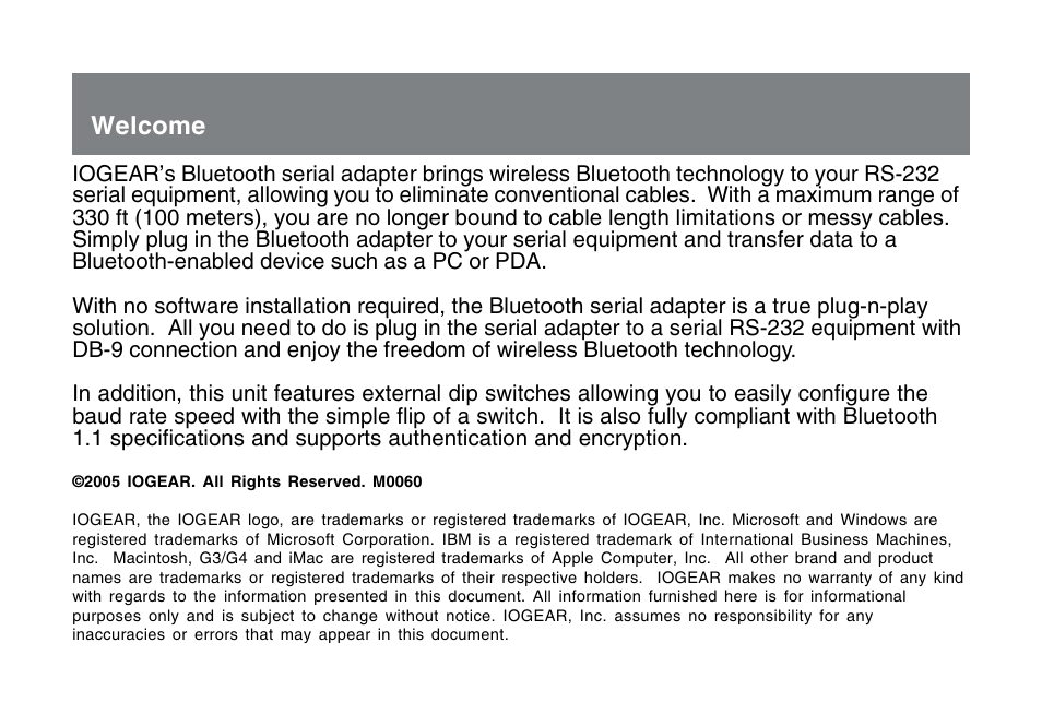 Welcome | IOGear GBS301 User Manual | Page 2 / 44