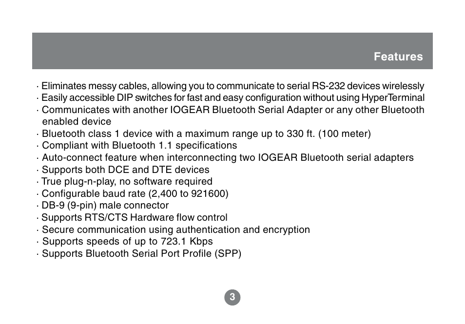 IOGear GBS301 User Manual | Page 5 / 44