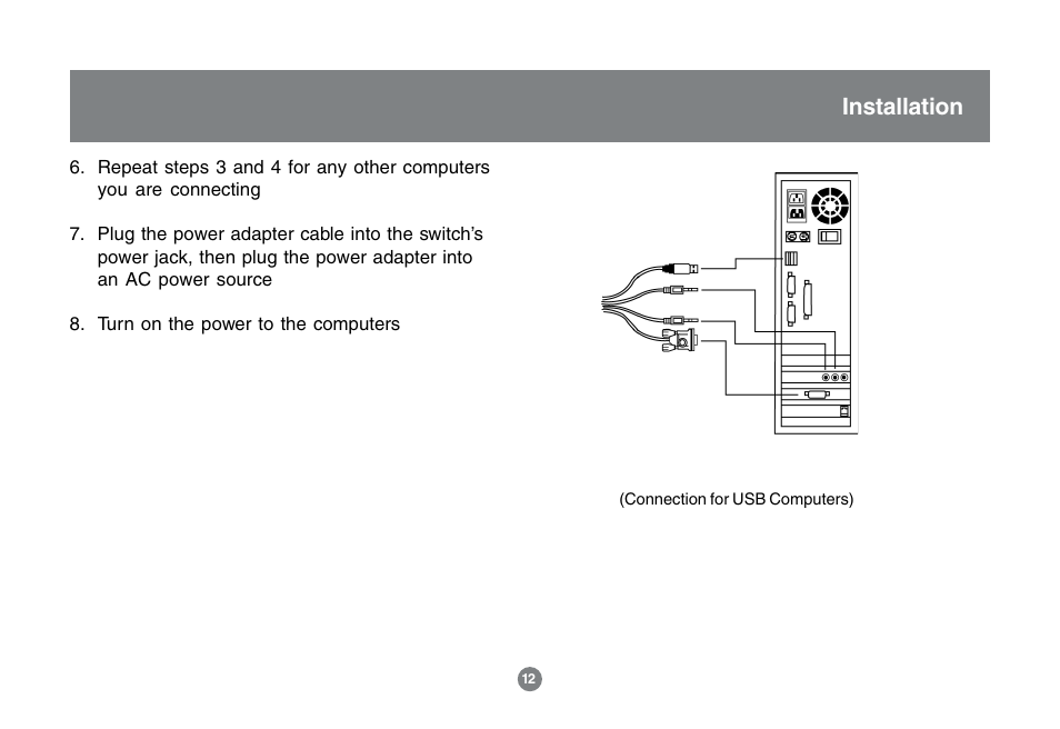 Installation | IOGear MINIVIEW GCS1762 User Manual | Page 15 / 46