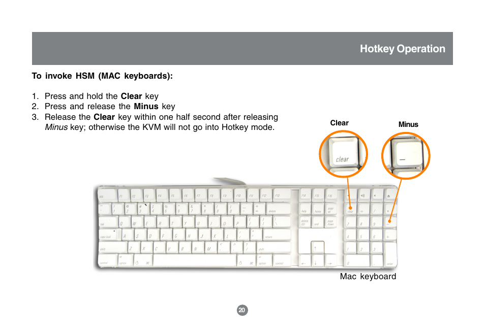 Hotkey operation | IOGear MINIVIEW GCS1762 User Manual | Page 23 / 46