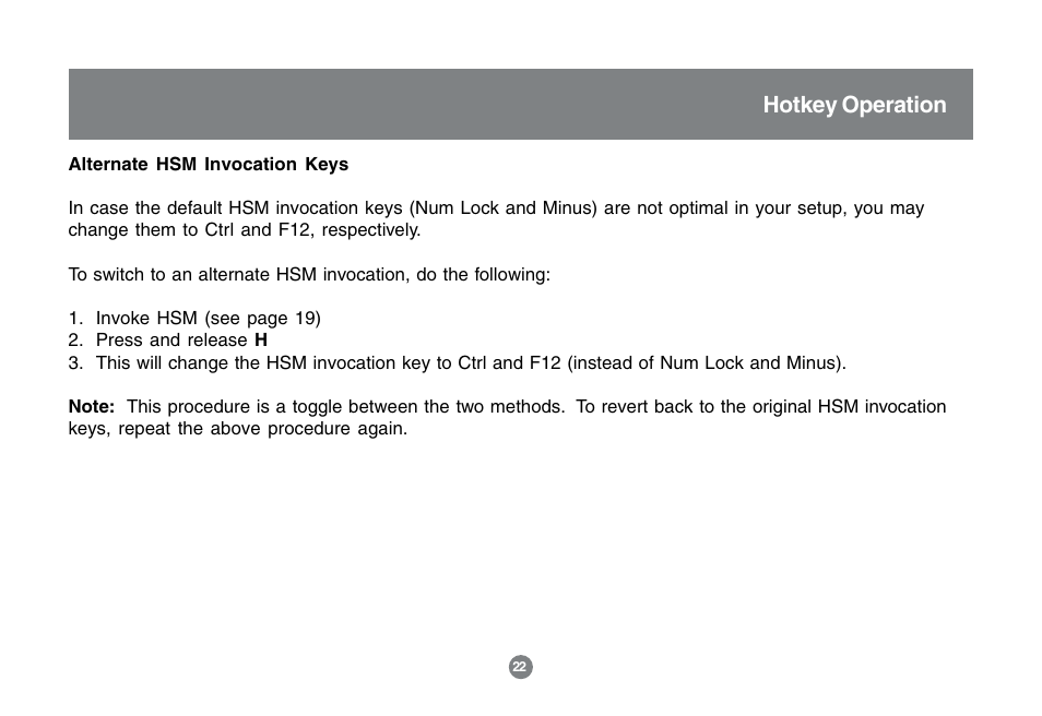 Hotkey operation | IOGear MINIVIEW GCS1762 User Manual | Page 25 / 46