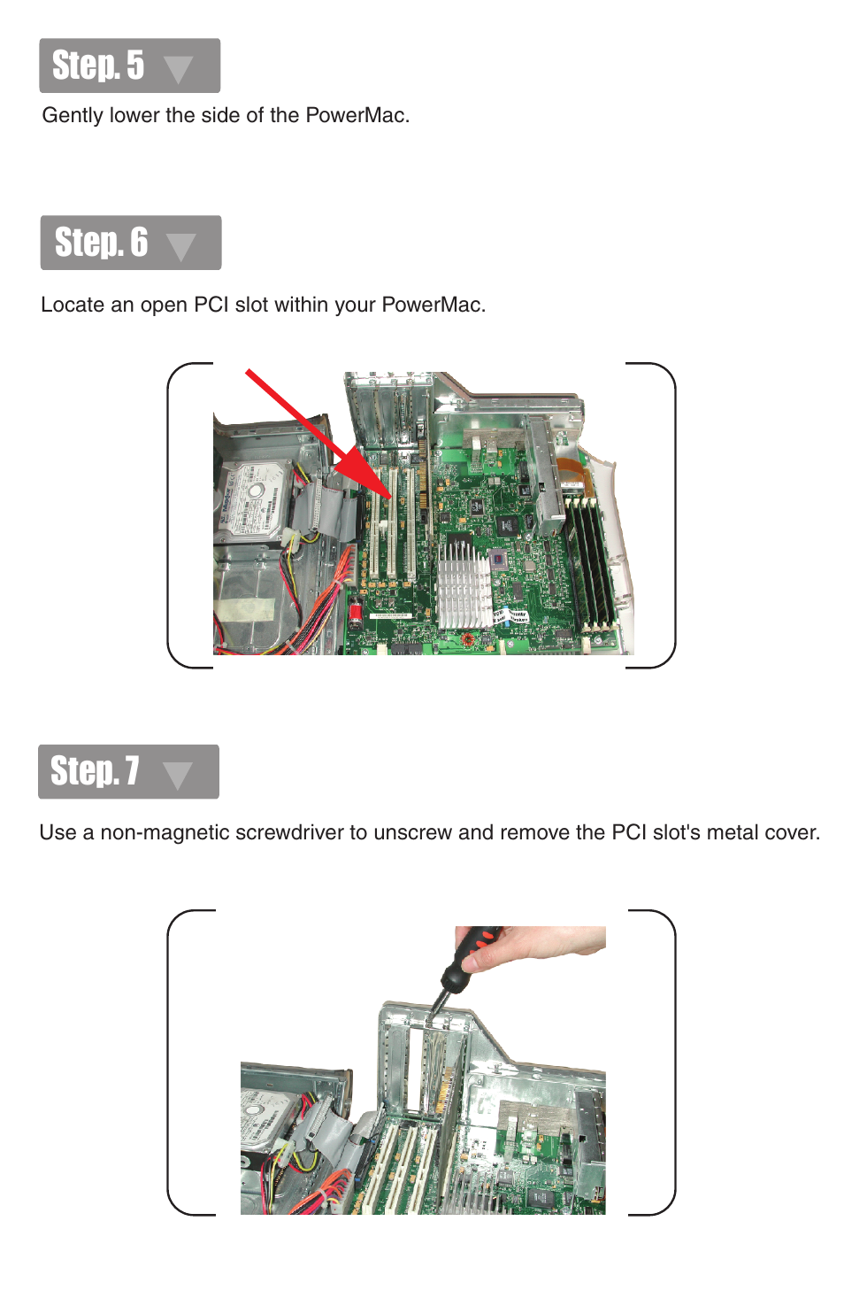 Step. 5, Step. 7, Step. 6 | IOGear FireWire 800 GIC3800 User Manual | Page 5 / 8