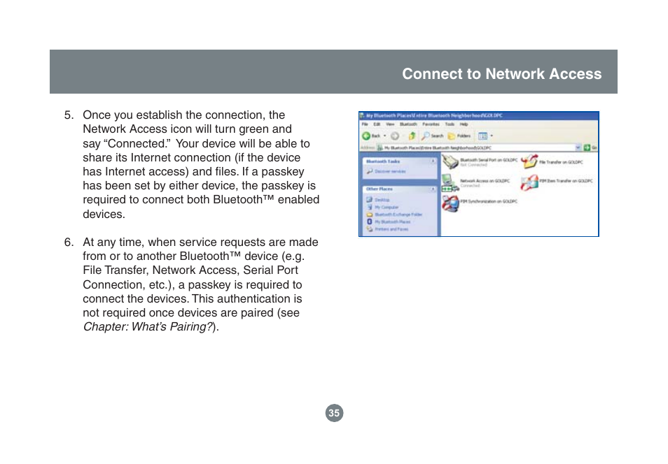 Connect to network access | IOGear GBU221/321 User Manual | Page 35 / 60