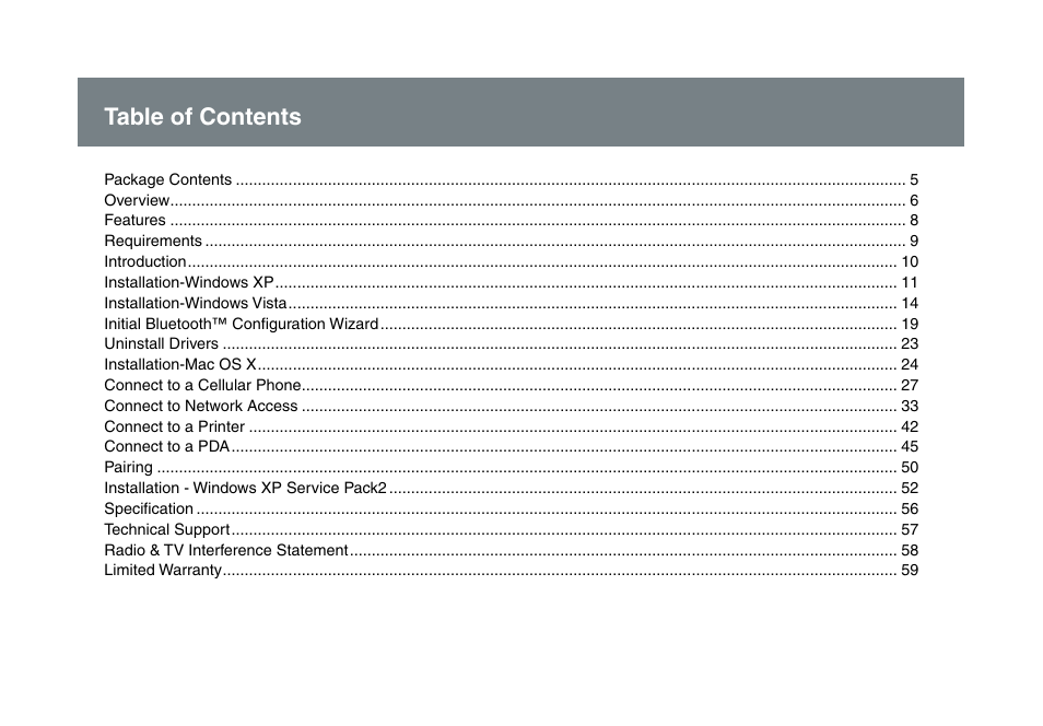 IOGear GBU221/321 User Manual | Page 4 / 60