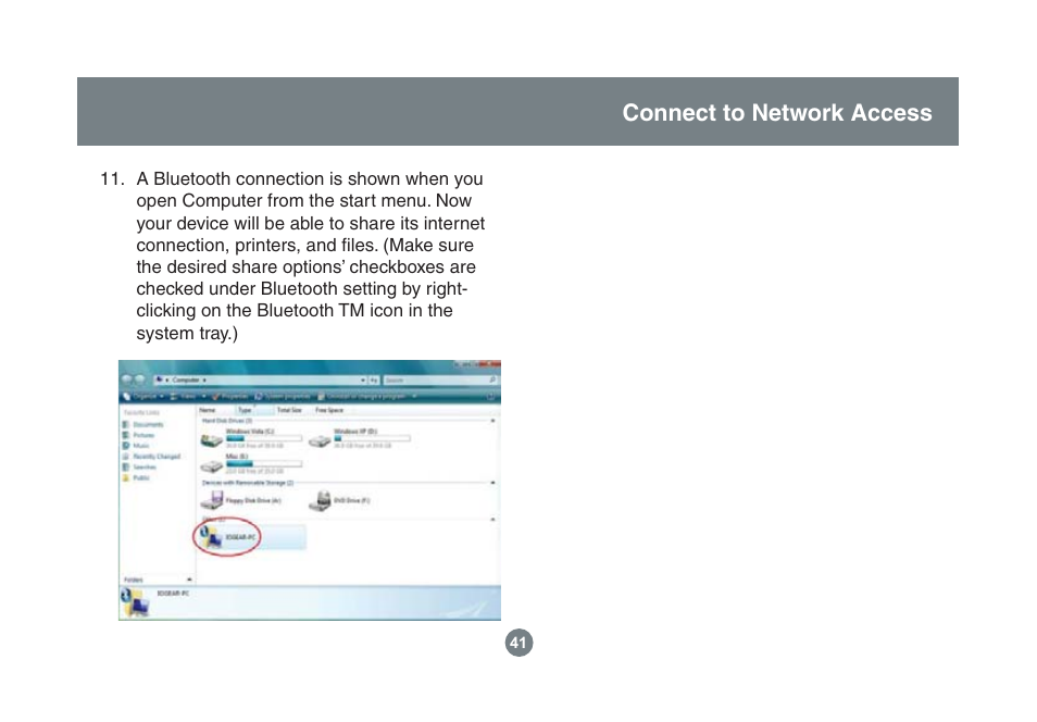 Connect to network access | IOGear GBU221/321 User Manual | Page 41 / 60