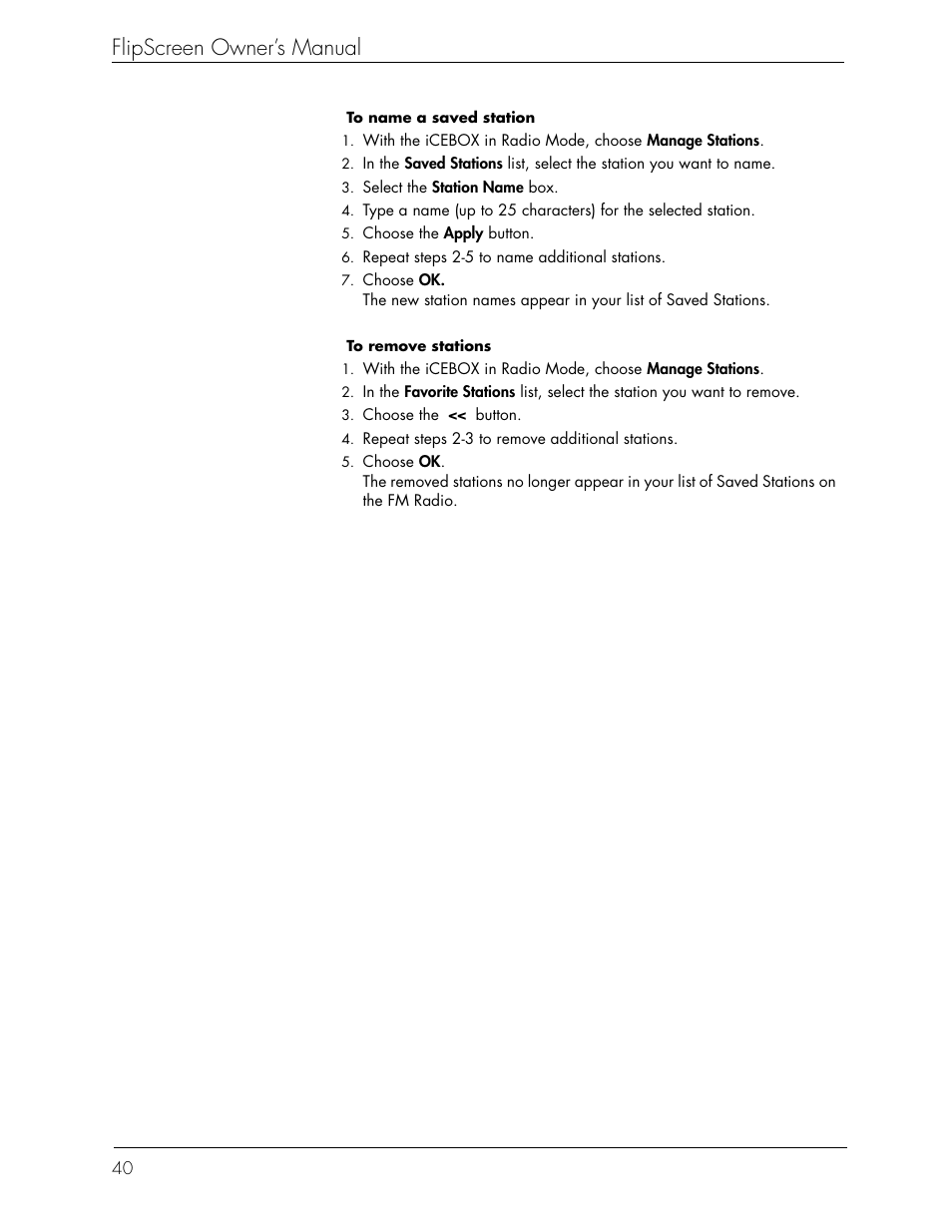 Flipscreen owner’s manual | iCEBOX iBOX flipscreen User Manual | Page 46 / 72