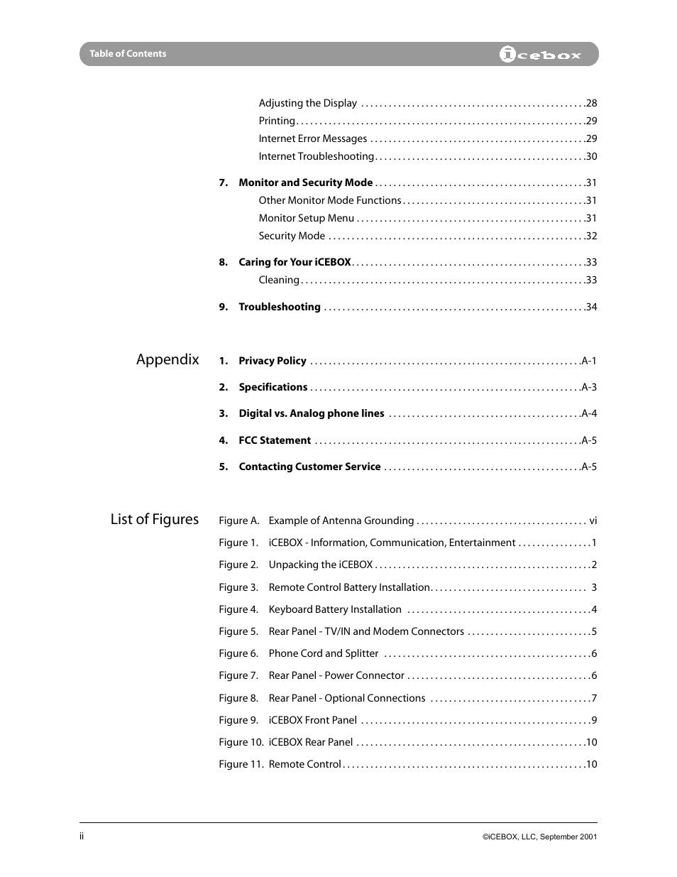 Appendix, List of figures | iCEBOX pmn User Manual | Page 4 / 49