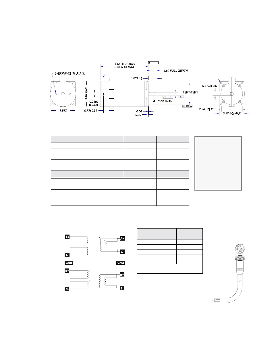 S32, s33 hybrid step motor specifications, Idc motor wiring, Series | Parallel | Impulse PCW-5181 User Manual | Page 87 / 120