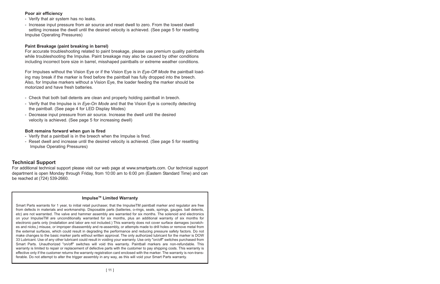 Technical support | Impulse hammer drill User Manual | Page 10 / 11