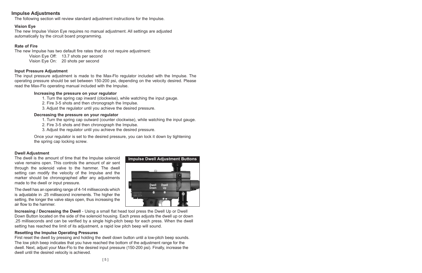 Impulse adjustments | Impulse hammer drill User Manual | Page 5 / 11