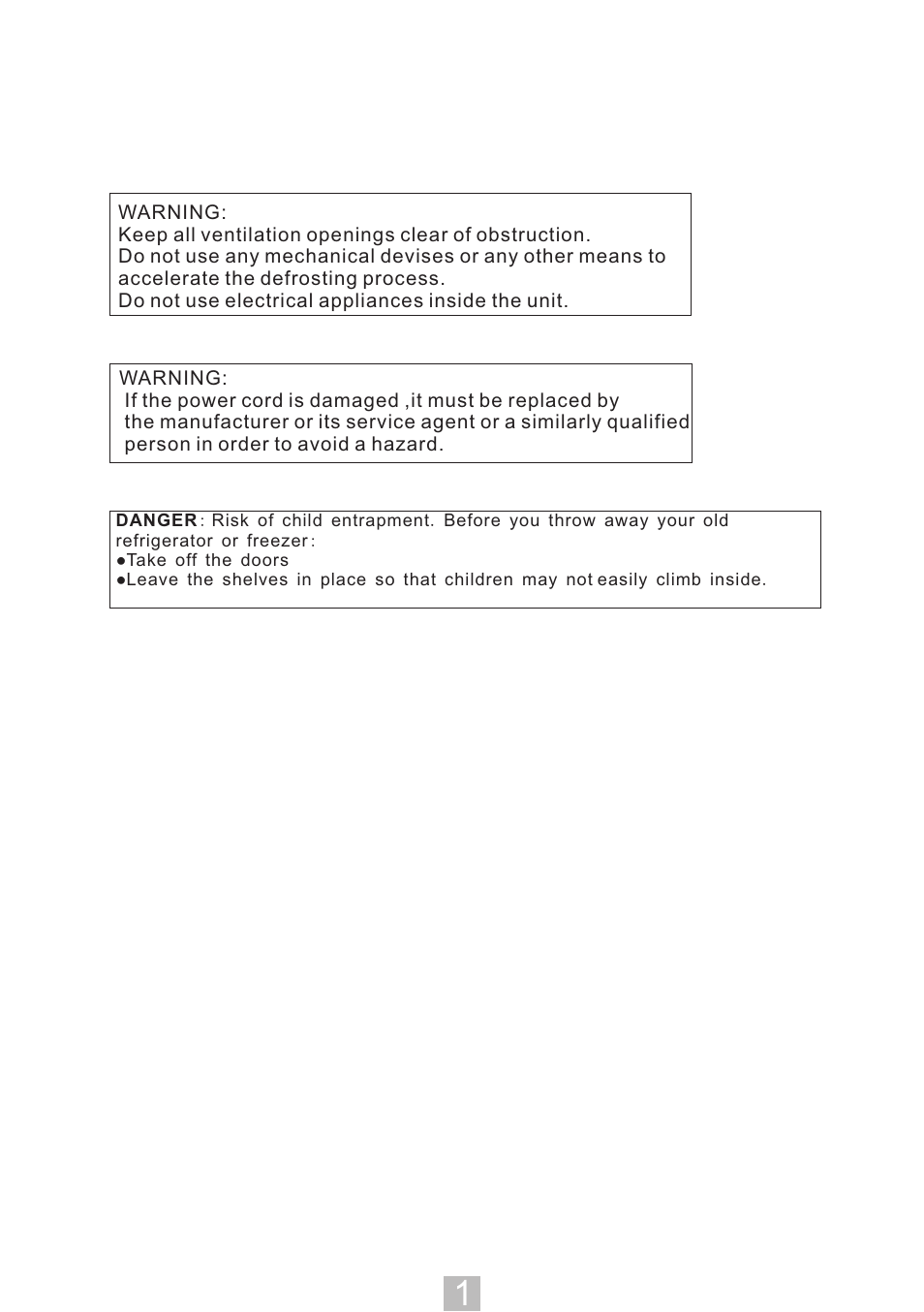 Igloo FR320B User Manual | Page 2 / 8