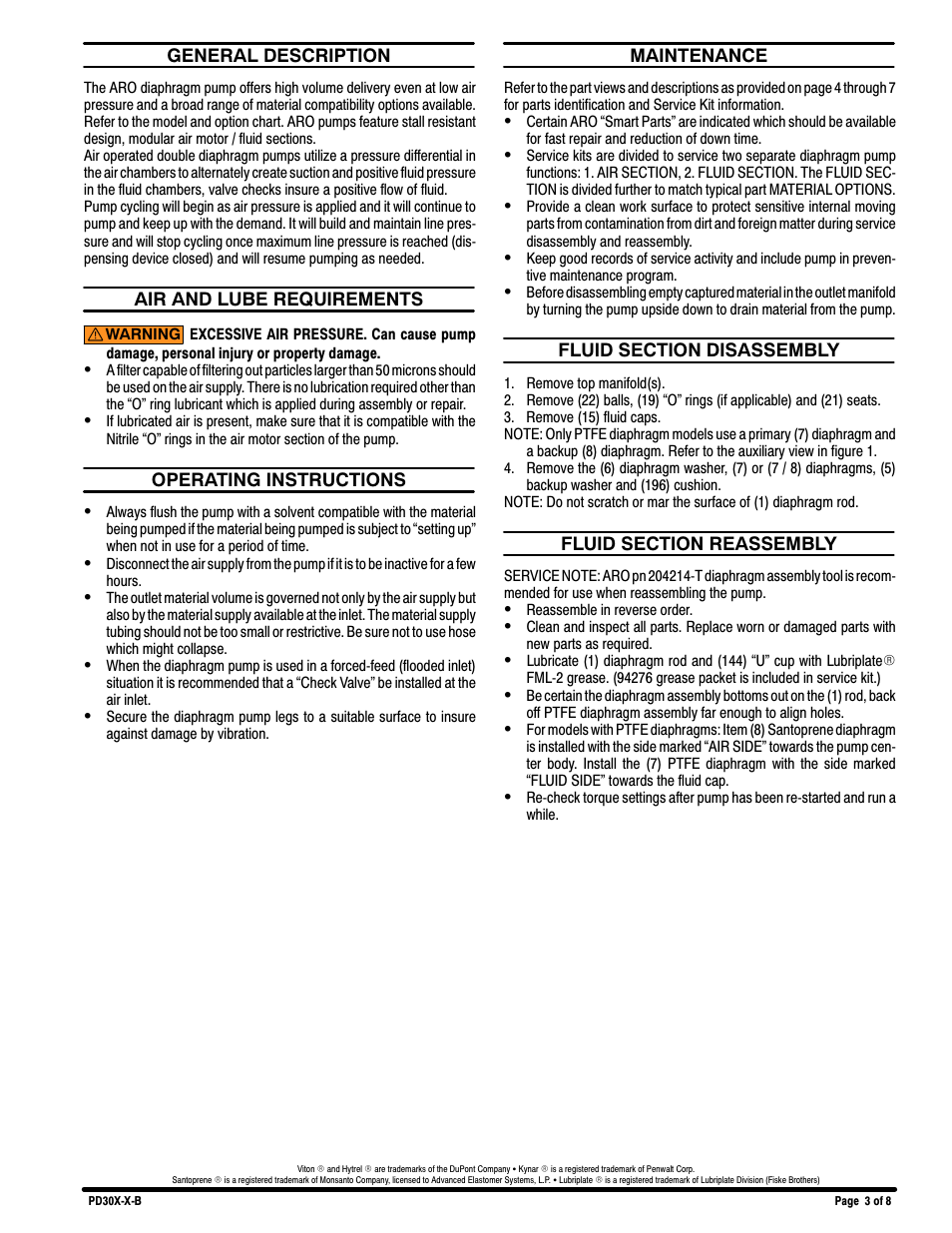 Ingersoll-Rand PD30X-X-B User Manual | Page 3 / 8