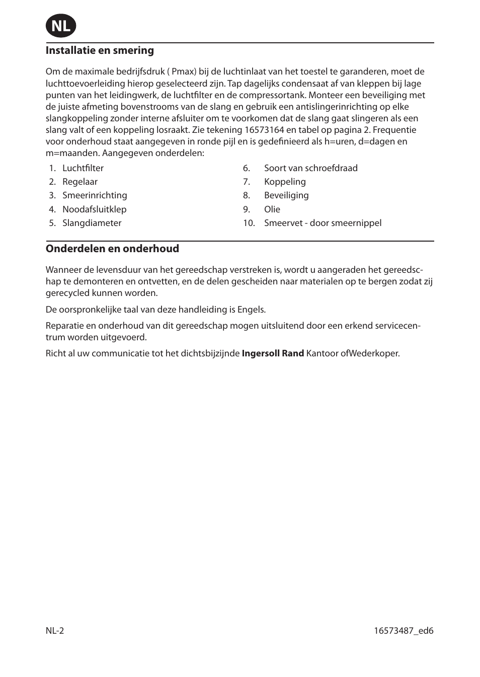 Ingersoll-Rand 301 User Manual | Page 14 / 56