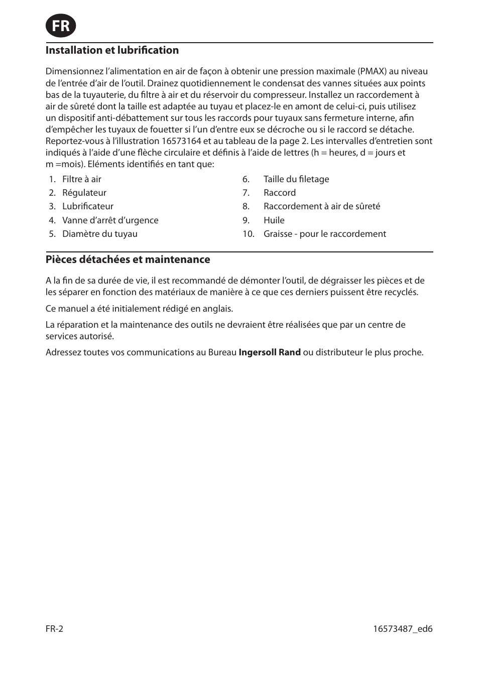 Ingersoll-Rand 301 User Manual | Page 8 / 56