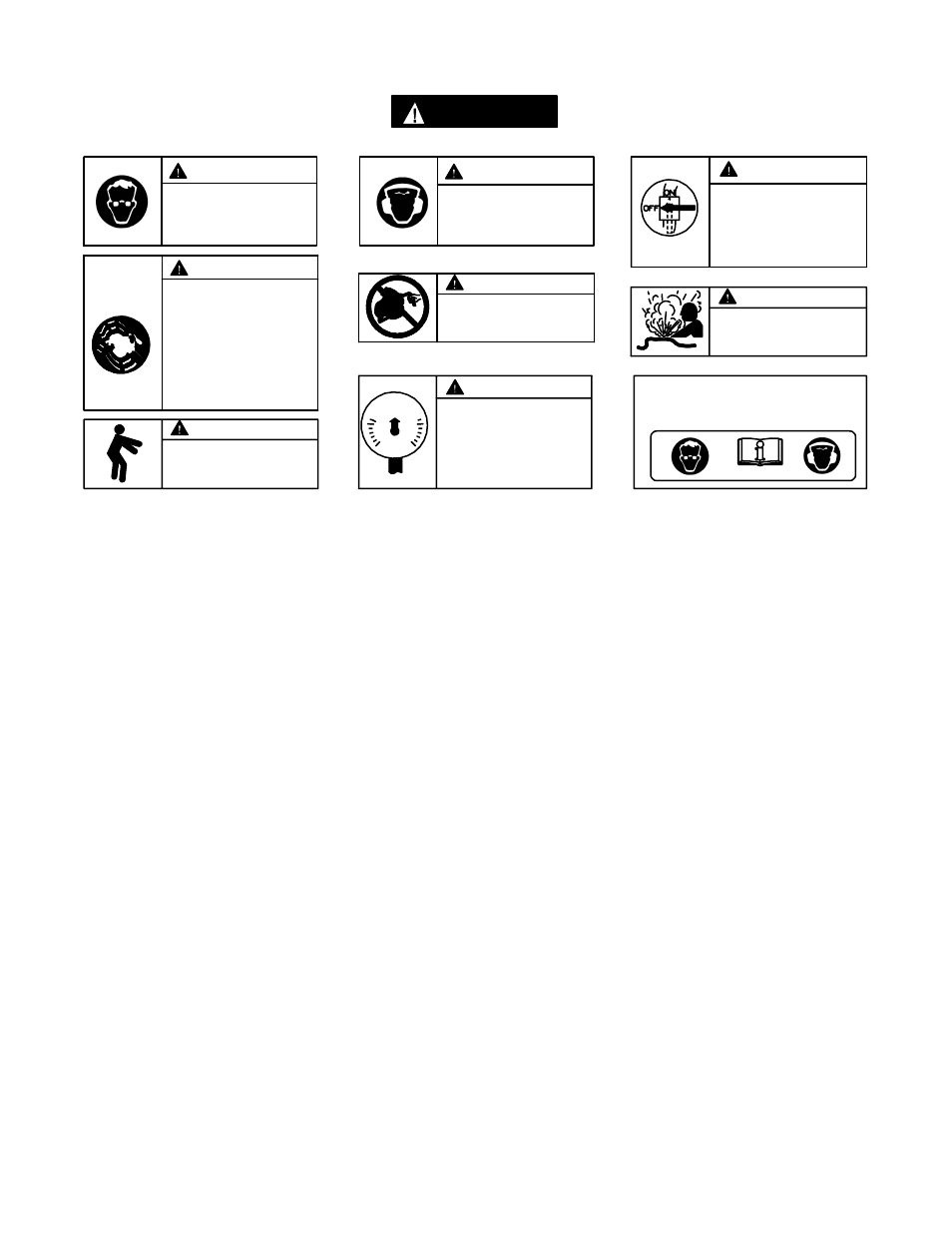 Identificazione delle etichette di avvertenza, Avvertenze specifiche per seghe, Avvertenza | Ingersoll-Rand S120-EU User Manual | Page 17 / 62