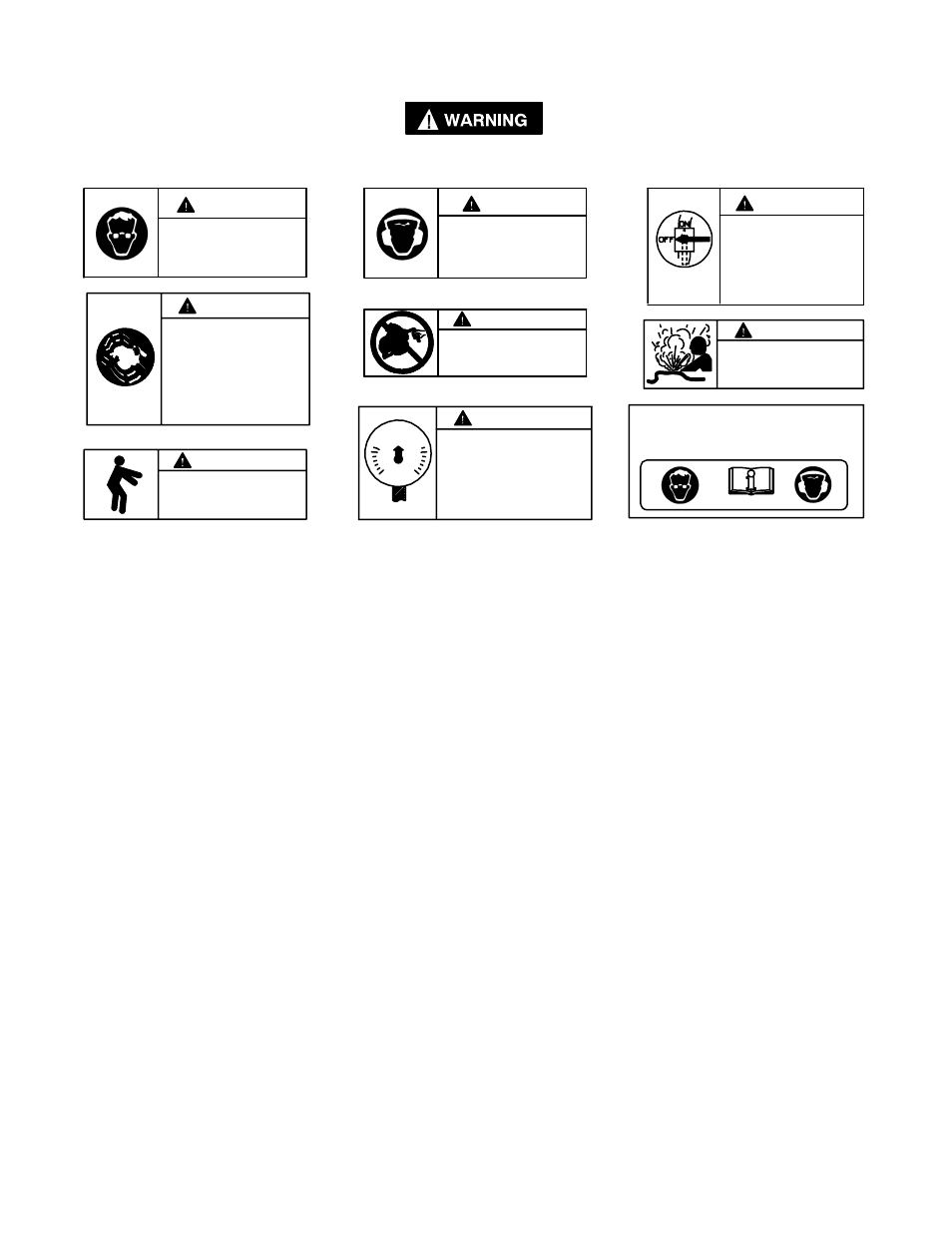 Varoitustarrojen tulkintaohjeita, Sahakohtaisia varoituksia | Ingersoll-Rand S120-EU User Manual | Page 48 / 62