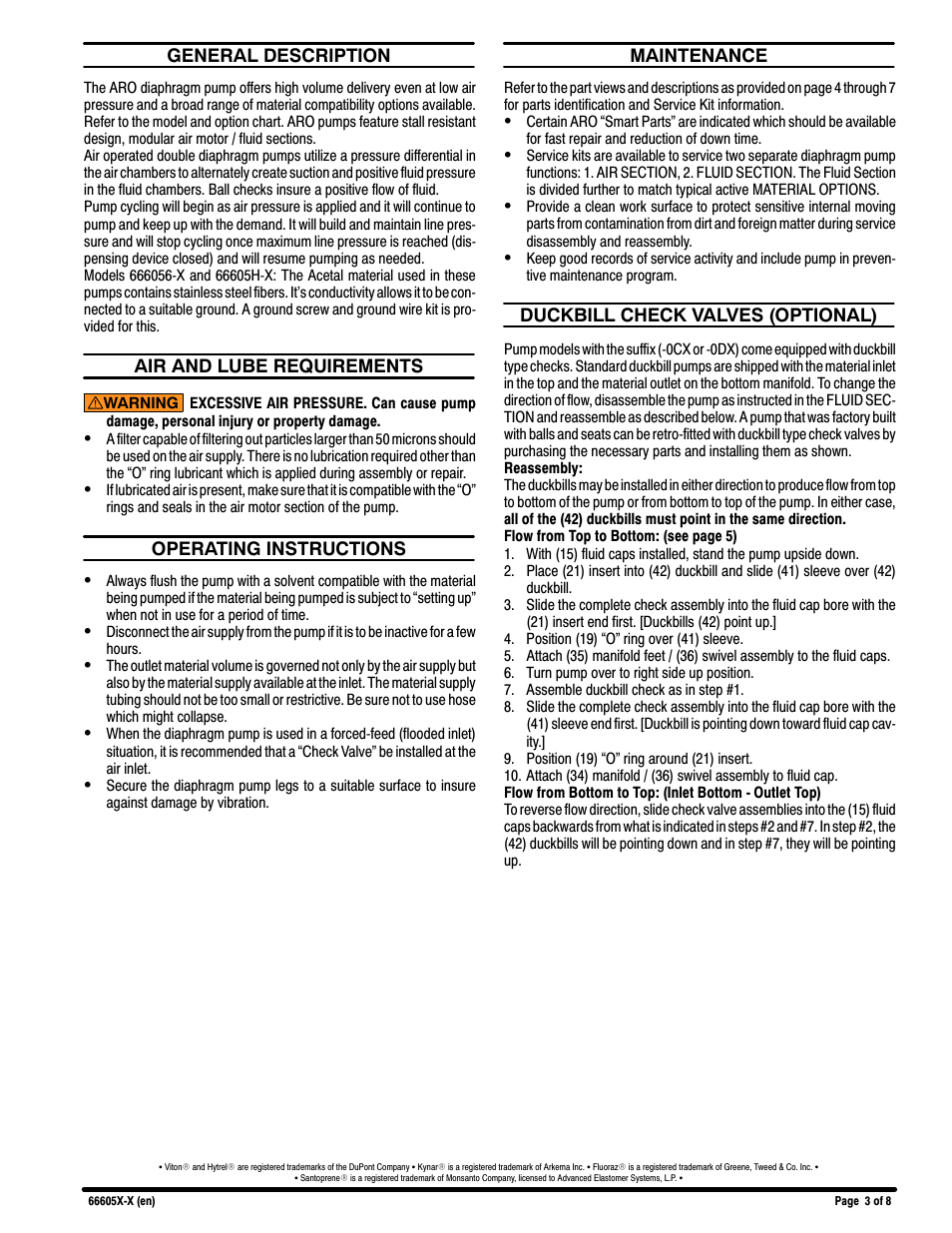 Ingersoll-Rand 66605X-X User Manual | Page 3 / 8