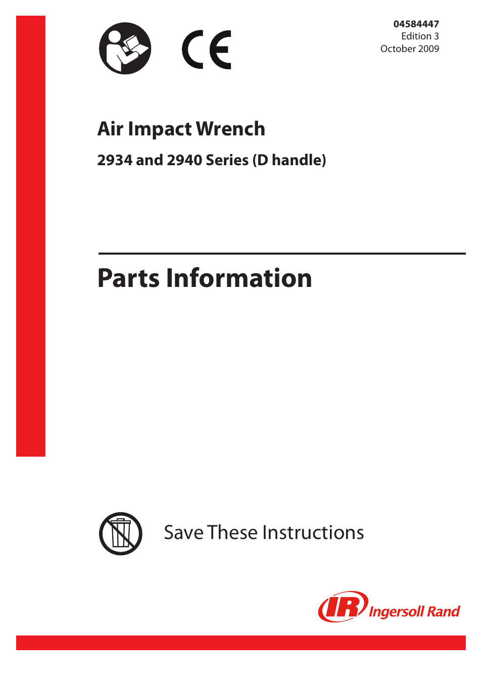 Ingersoll-Rand 2940 User Manual | 8 pages