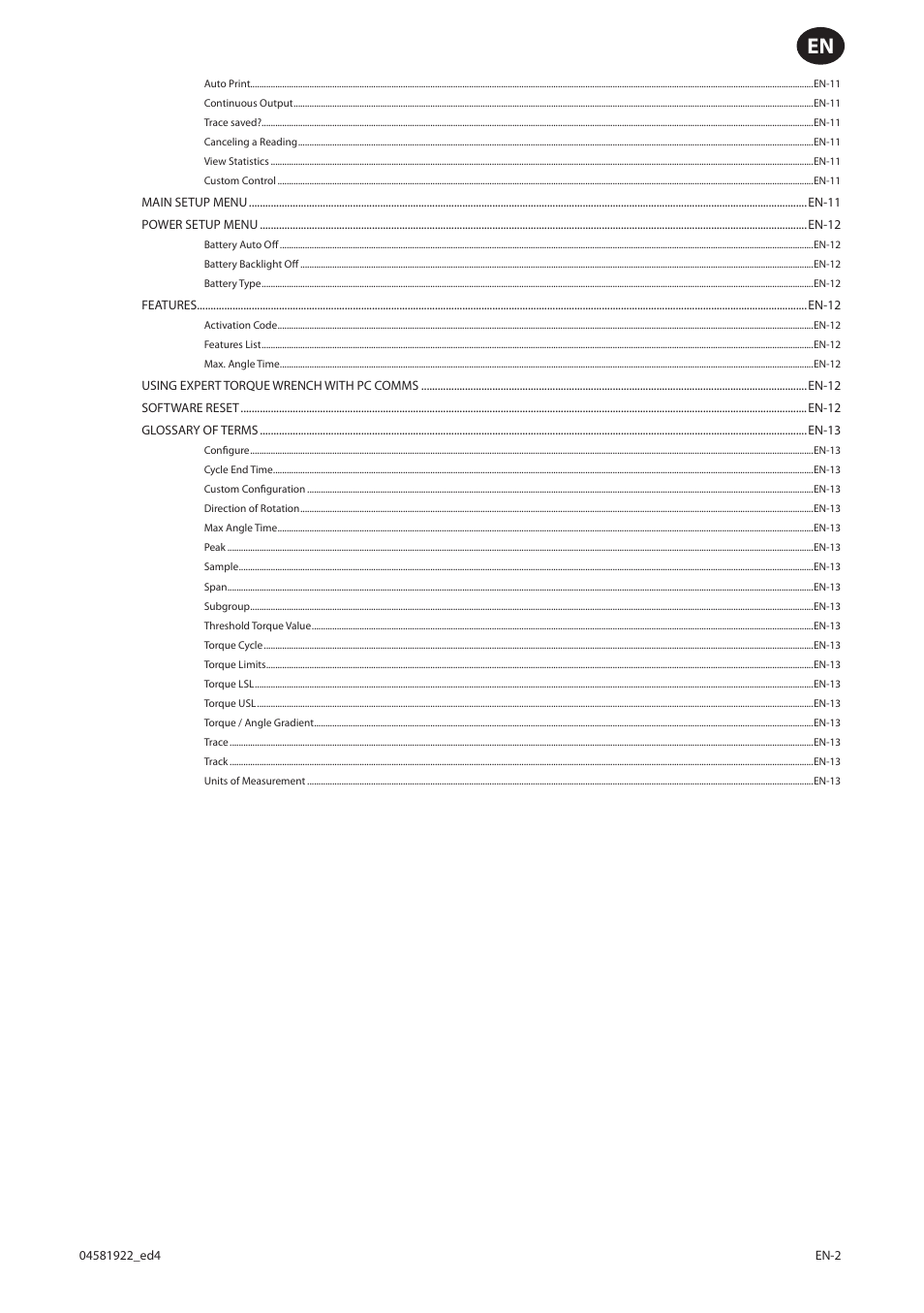 Ingersoll-Rand ETW-E75 User Manual | Page 3 / 92