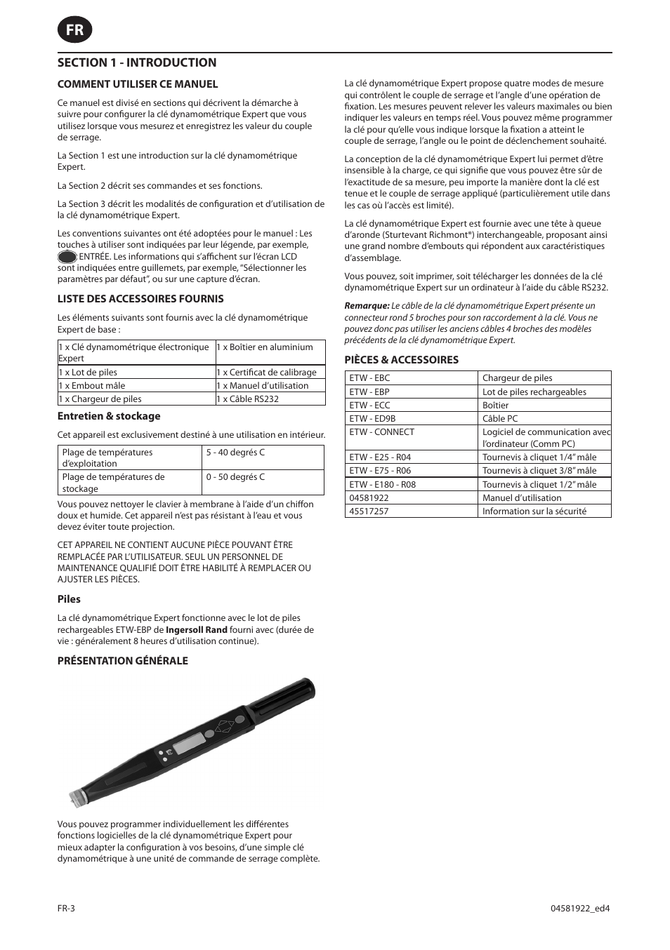 Ingersoll-Rand ETW-E75 User Manual | Page 30 / 92