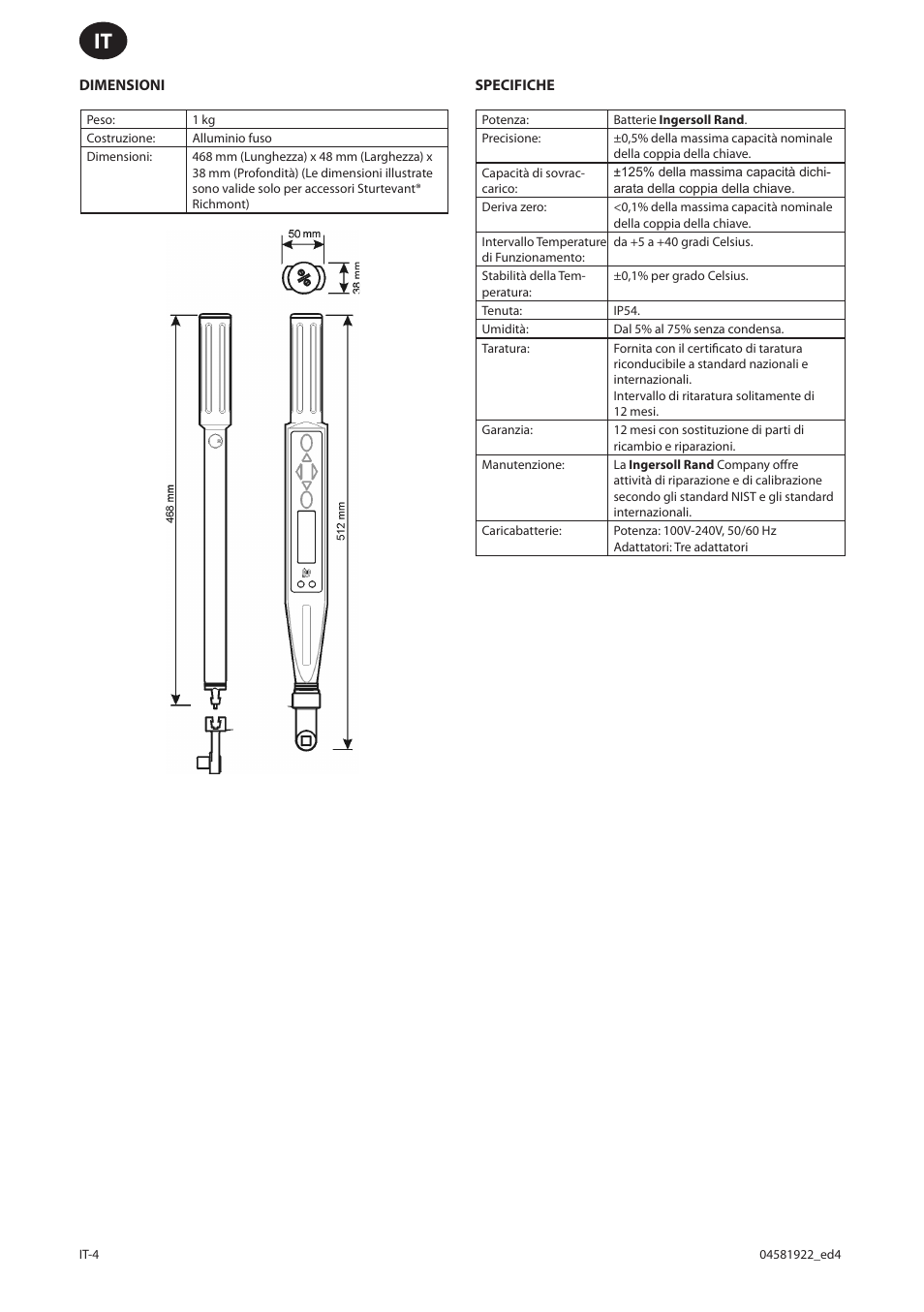 Ingersoll-Rand ETW-E75 User Manual | Page 44 / 92