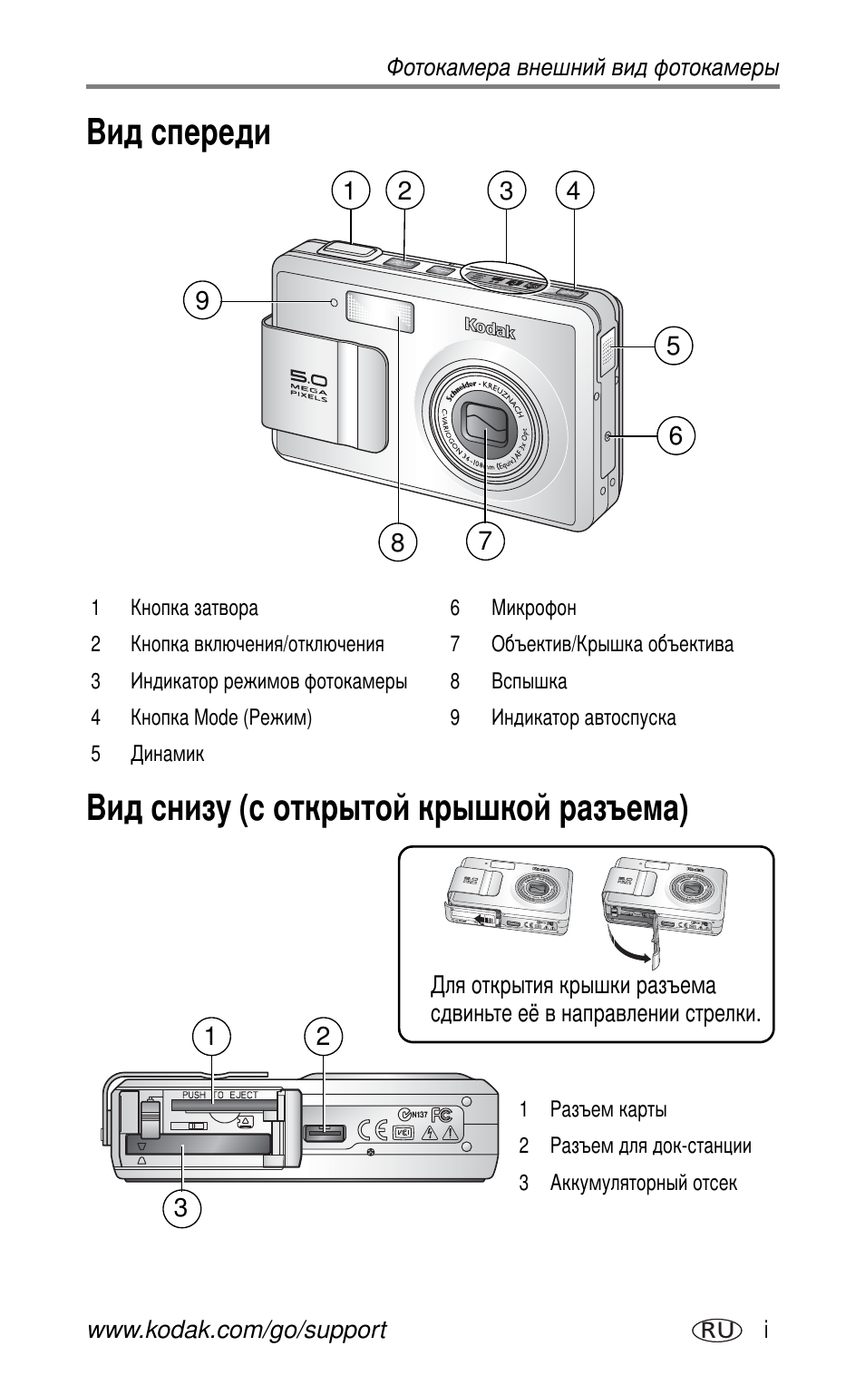 Фотокамера внешний вид фотокамеры | Kodak LS755 User Manual | Page 3 / 83