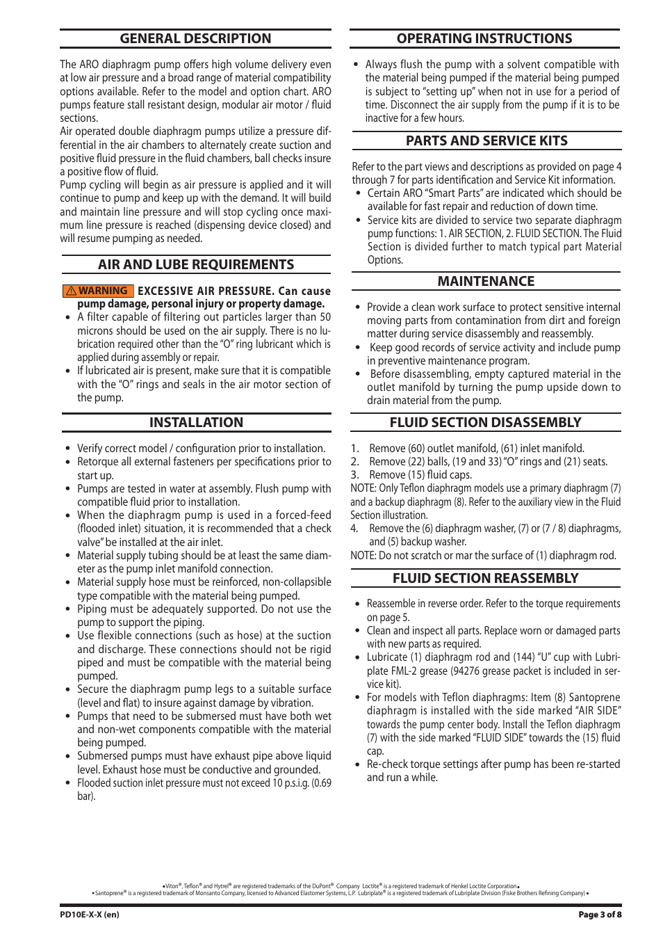 Ingersoll-Rand PD10E-X-X User Manual | Page 3 / 8