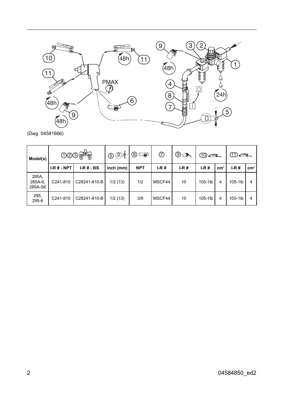 Ingersoll-Rand 295 User Manual | Page 2 / 52